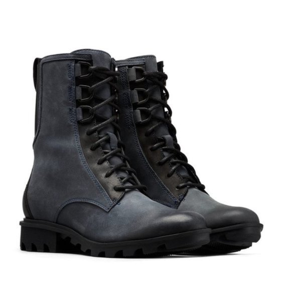 Sorel Shoes - New Sorel Phoenix Waterproof Navy Leather Boot
